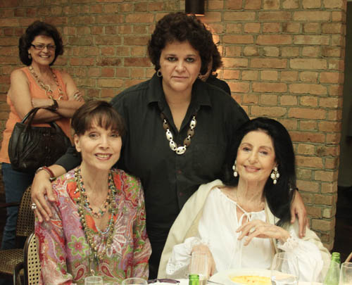 ministra2 Almoço happening no Gero, com Martinelli, Carmen e ministra da Dilma