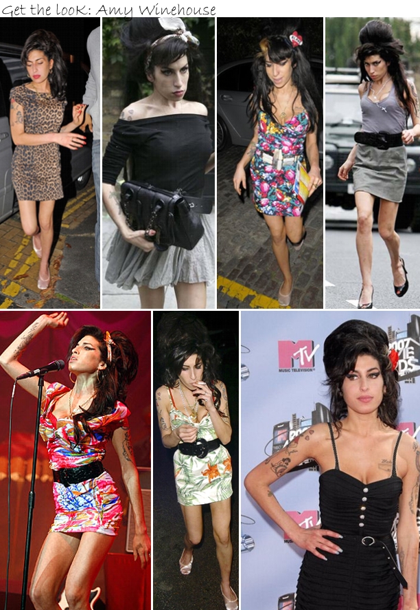 Amy Winehouse 3 Vejam aqui o estudo do look de Amy Winehouse, diva impactante tanto na música quanto na moda
