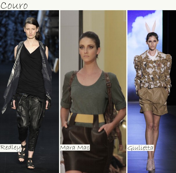 Couro Resumo de tendências Fashion Rio + Fashion Business   Inverno 2011