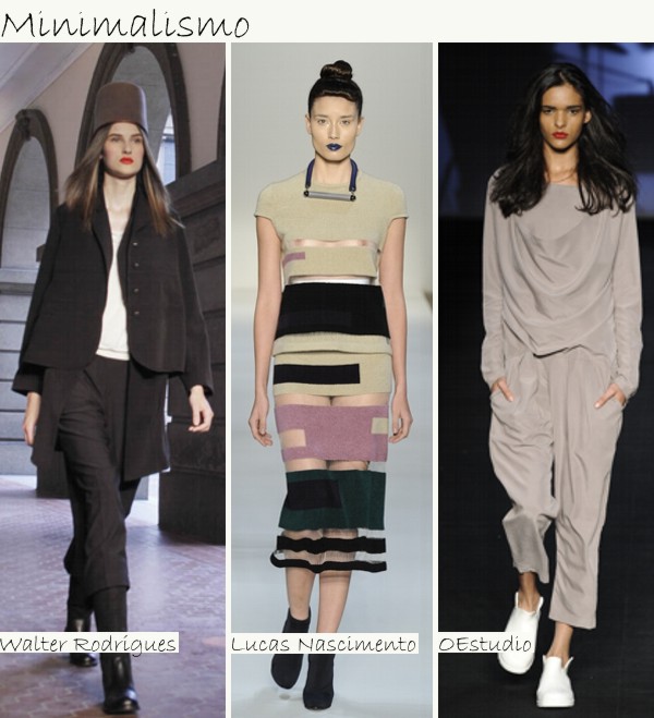 Minimalismo Resumo de tendências Fashion Rio + Fashion Business   Inverno 2011