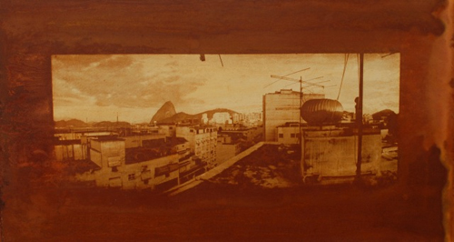 Galeria Tempo telhado e pão de açucar Fotografias em chapas de ferro