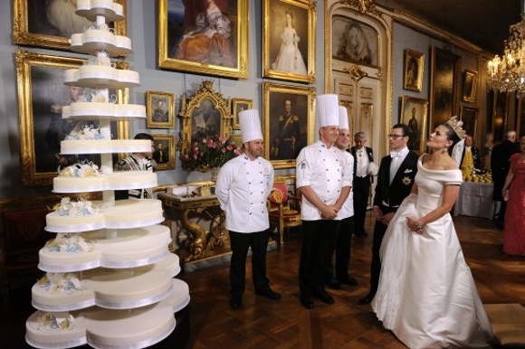 Princesa Victoria and Príncipe Daniel Água na boca: os monumentais bolos dos casamentos reais