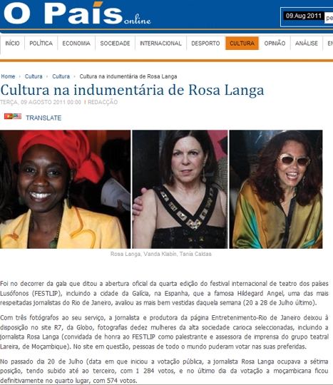 Blog da Hilde em Moçambique Coluna da Hilde, sucesso em Moçambique!