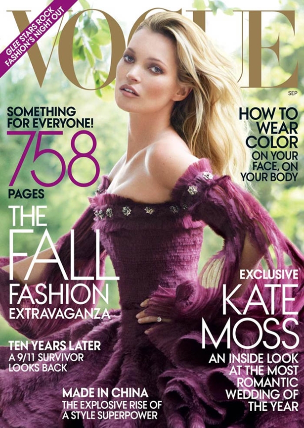 kate moss5 Kiss me, Kate... Na Vogue US!