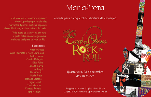 Maria Preta convite rocknroll 281 Rock in Rio é ouro!