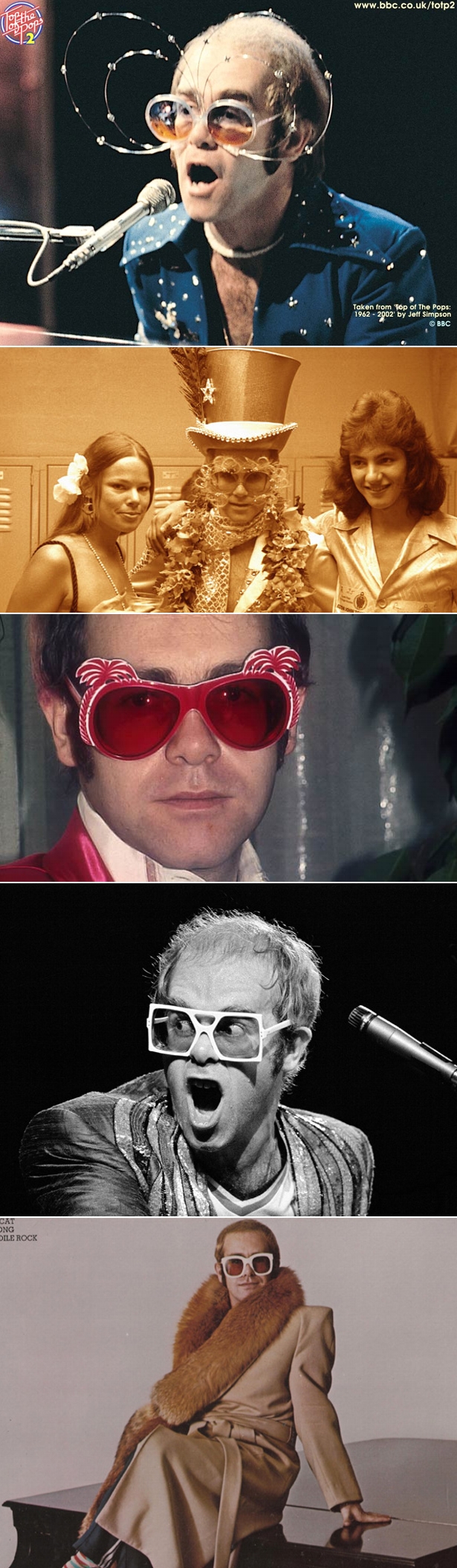 Os incríveis óculos de Sir Elton John2 Os incríveis óculos de Sir Elton John...