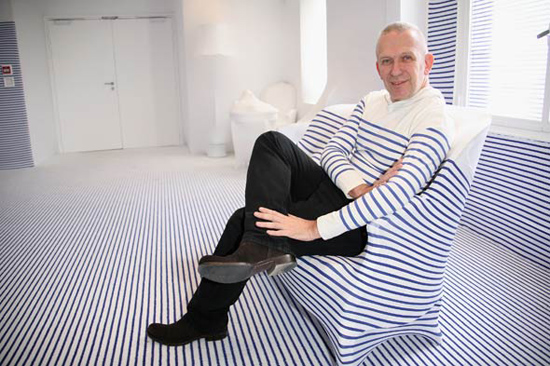 Jean Paul Gaultier Elle Decoration Suite Interior Designs stripes Ao mestre com carinho...