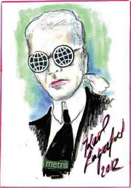 Karl Metro3 Karl Lagerfeld, o Kaiser da Chanel, é editor por um dia!