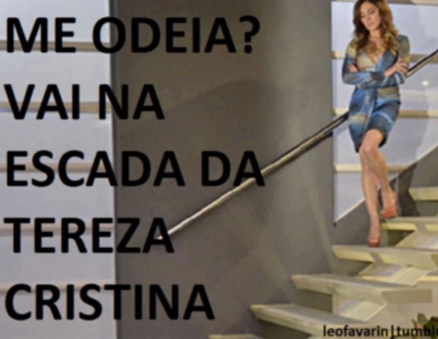 escada Uma dose de Tereza Cristina, eis a solução!