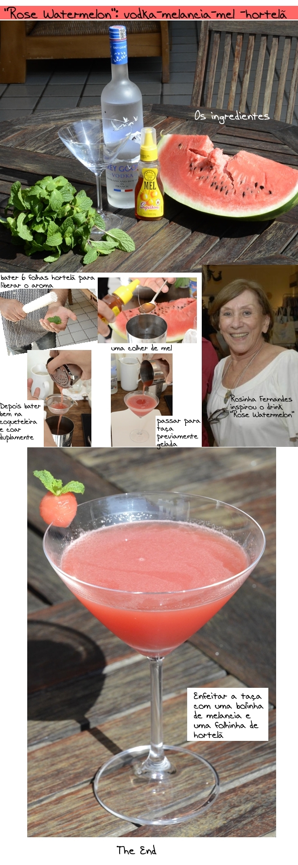 rose watermelon Porque hoje é sábado (e domingo)... dia de drinks especiais e personalizados de Beth Winston